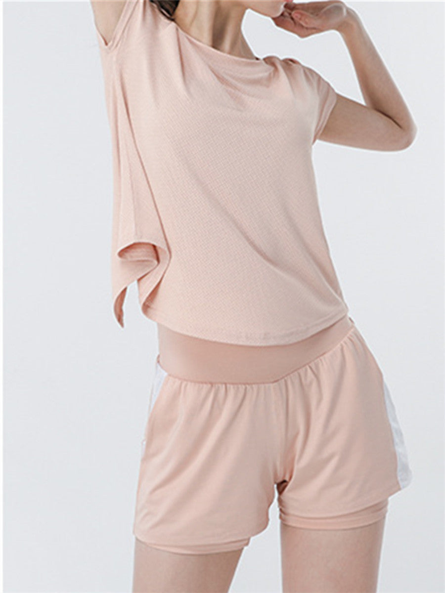 Quick-drying Shorts Loose Short Sleeve Top Fitness Suit