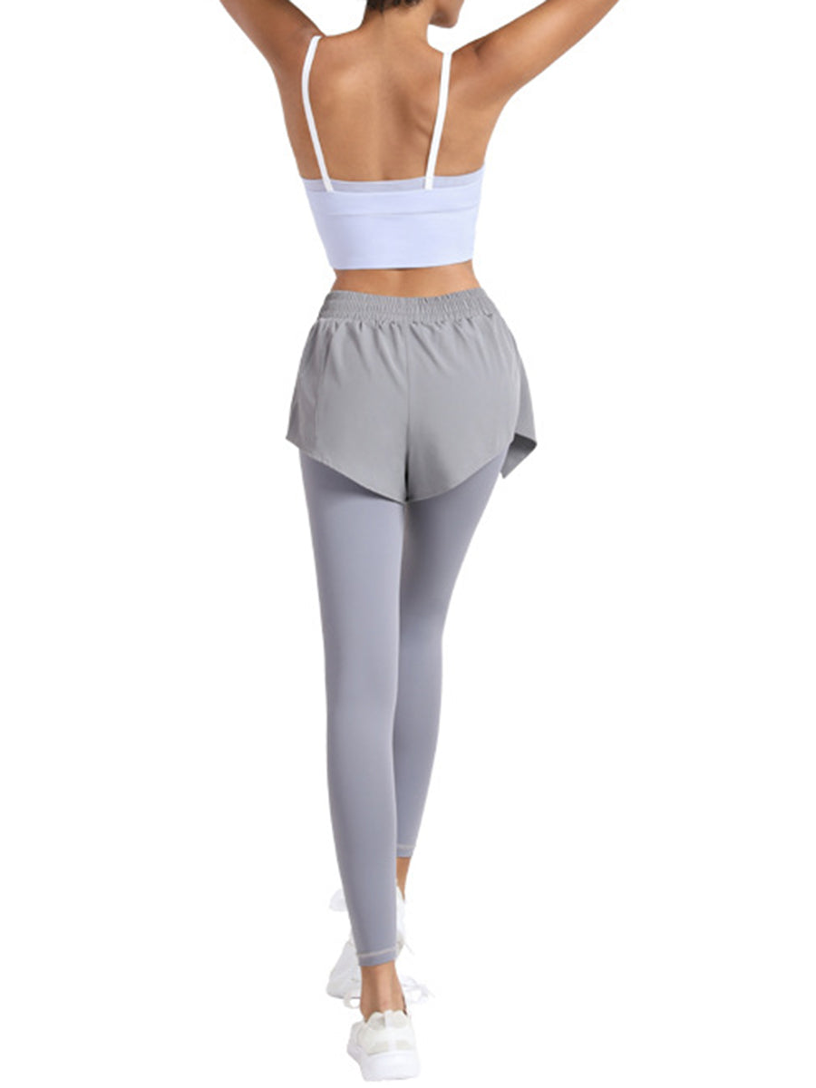 Sports Vest Shockproof Quick-drying Fitness Pants Yoga Two-piece Suit